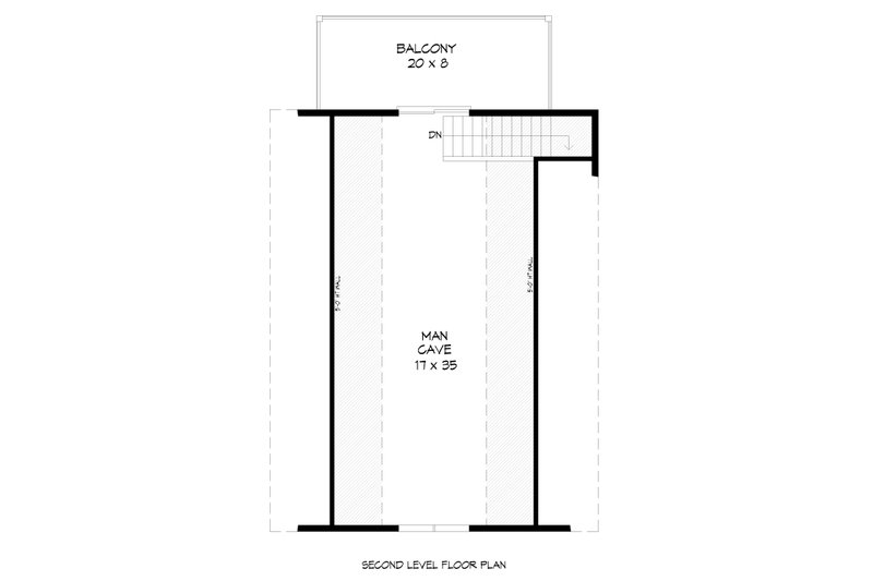 Home Plan - Floor Plan - Upper Floor for Cabin House Plan #932-285, 0 bath