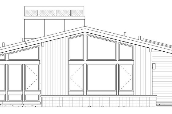 Exterior - Front Elevation 3 for Modern House Plan #895-139 - 3 bed, 2 bath