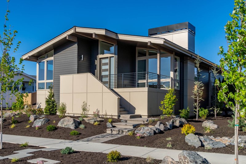 Architectural House Design - Exterior - Front Elevation 5 for Modern House Plan #895-110 - 3 bed, 2 bath