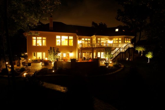 Exterior - Rear Elevation for Ranch House Plan #70-1548 - 4 bed, 4 bath