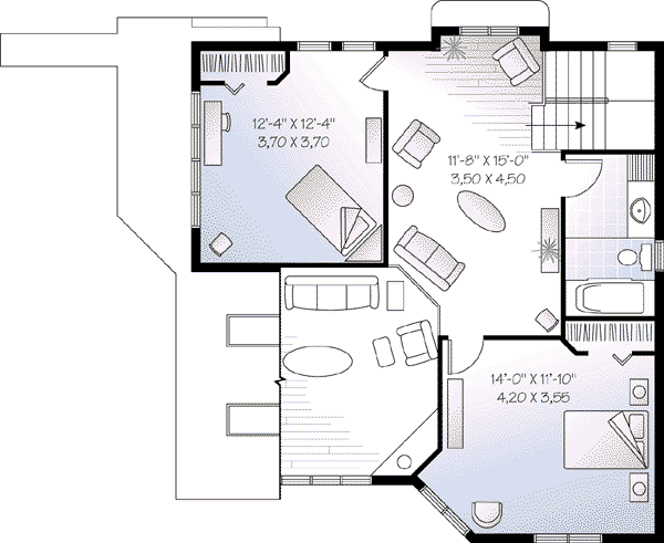 Dream House Plan - Modern Floor Plan - Upper Floor Plan #23-607