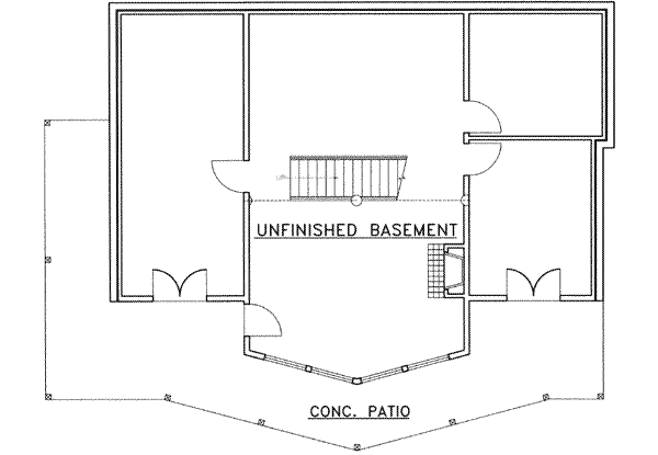 House Plan Design - Country Floor Plan - Lower Floor Plan #117-301