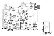European Style House Plan - 3 Beds 3.5 Baths 3214 Sq/Ft Plan #310-685 