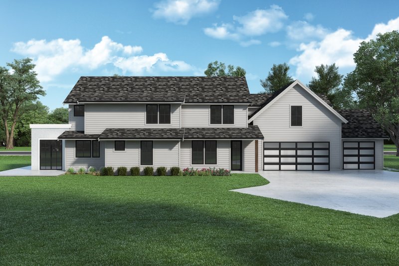 Architectural House Design - Exterior - Rear Elevation for Farmhouse House Plan #1070-133 - 5 bed, 3.5 bath
