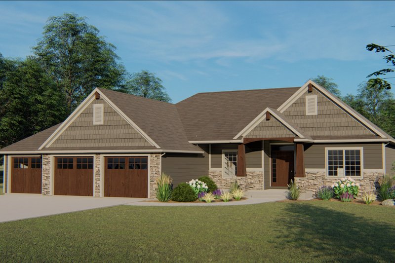 Country Style House Plan - 3 Beds 2.5 Baths 1969 Sq/Ft Plan #1064-69 ...