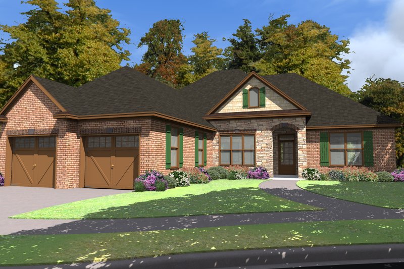 Home Plan - Ranch Exterior - Front Elevation Plan #63-259