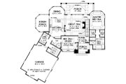 European Style House Plan - 4 Beds 4 Baths 2401 Sq/Ft Plan #929-4 
