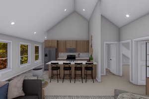 Interior - Kitchen 1 for Colonial House Plan #1060-164 - 2 bed, 1 bath