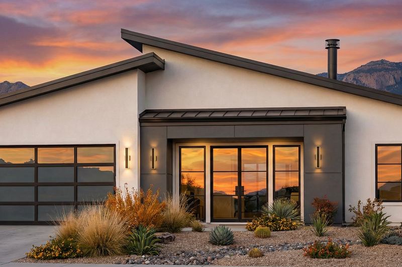 Home Plan - Exterior - Front Elevation 5 for Modern House Plan #1096-179 - 3 bed, 2 bath