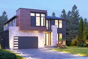 Contemporary Style House Plan - 5 Beds 5.5 Baths 5717 Sq/Ft Plan #1066-162 