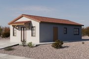 Adobe / Southwestern Style House Plan - 1 Beds 1 Baths 746 Sq/Ft Plan #1106-53 