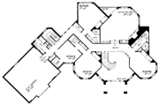 European Style House Plan - 5 Beds 7 Baths 6000 Sq/Ft Plan #72-197 