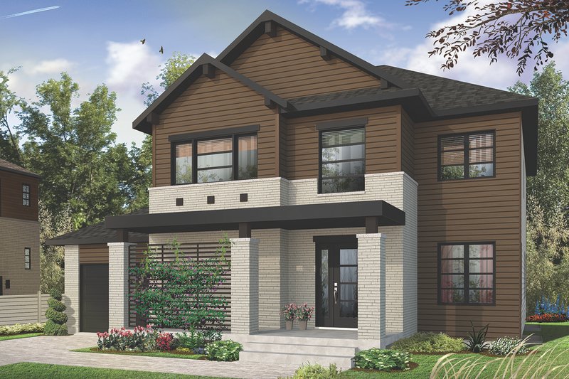 Architectural House Design - Exterior - Front Elevation 5 for Craftsman House Plan #23-2659 - 4 bed, 3 bath
