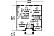 Contemporary Style House Plan - 2 Beds 1 Baths 1012 Sq/Ft Plan #25-4462 