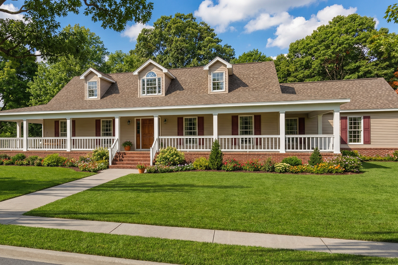 House Design - Farmhouse Exterior - Front Elevation Plan #17-415