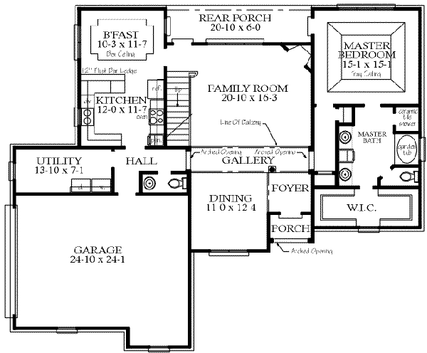 European Floor Plan - Main Floor Plan #69-143
