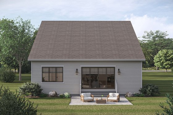 Exterior - Rear Elevation for Farmhouse House Plan #455-773 - 4 bed, 4 bath