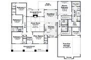 Craftsman Style House Plan - 4 Beds 2.5 Baths 2447 Sq/Ft Plan #21-644 Floor 