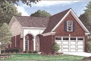 Southern Exterior - Front Elevation Plan #34-139