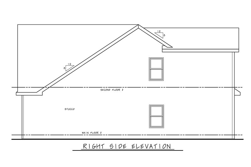House Plan Design - Exterior - Other Elevation 1 for Cottage House Plan #20-2488 - 4 bed, 2.5 bath