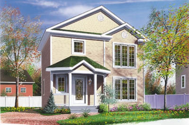Home Plan - Colonial Exterior - Front Elevation Plan #23-272