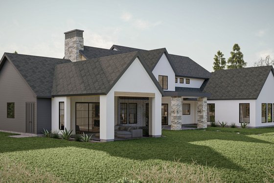 Exterior - Other Elevation for Modern House Plan #455-520 - 5 bed, 4.5 bath
