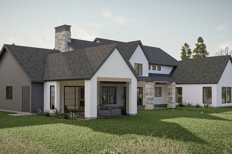 House Design - Exterior - Other Elevation for Modern House Plan #455-520 - 5 bed, 4.5 bath