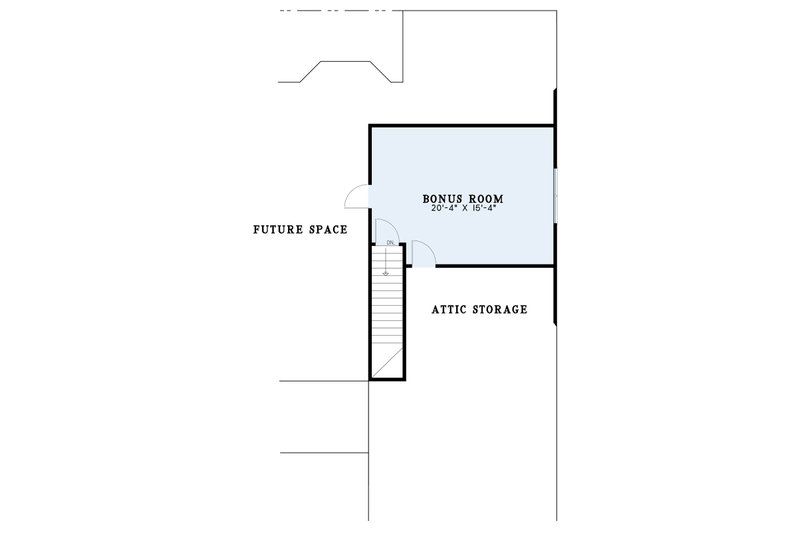 Architectural House Design - Floor Plan - Upper Floor for Farmhouse House Plan #17-1118 - 4 bed, 2.5 bath