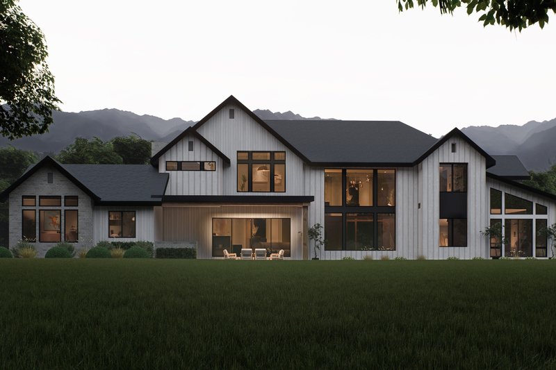 Dream House Plan - Exterior - Rear Elevation for Cabin House Plan #1066-314 - 4 bed, 4.5 bath