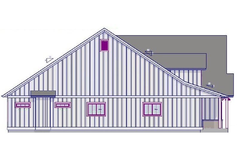 Home Plan - Exterior - Other Elevation for Farmhouse House Plan #126-268 - 3 bed, 2 bath