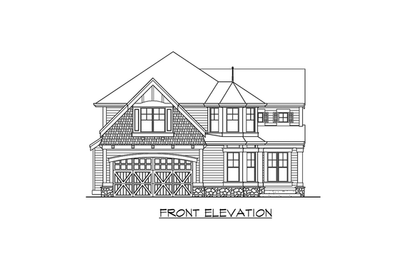 Exterior - Other Elevation for Traditional House Plan #132-127 - 3 bed, 2.5 bath