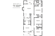Traditional Style House Plan - 3 Beds 2 Baths 1583 Sq/Ft Plan #424-196 