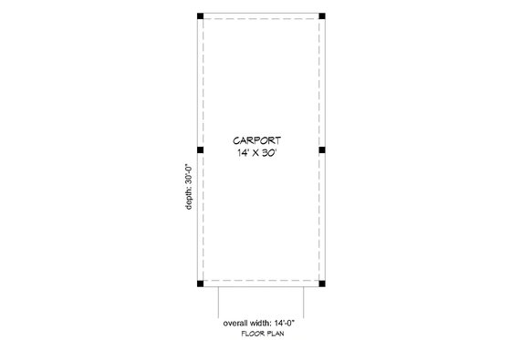 Floor Plan - Main Floor for Country House Plan #932-227, 0 bath