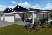 Ranch Style House Plan - 3 Beds 2 Baths 1493 Sq/Ft Plan #1060-39 Exterior 