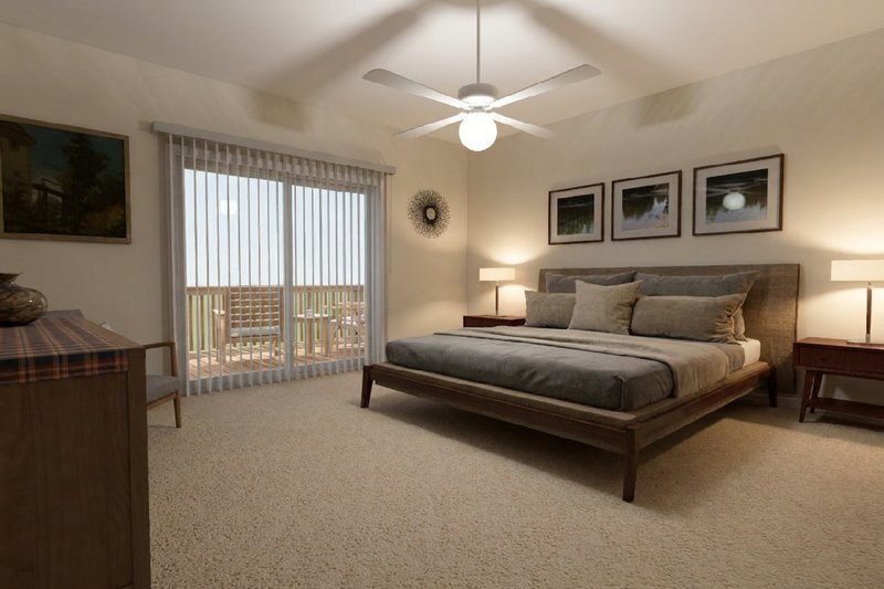 Architectural House Design - Interior - Master Bedroom for Contemporary House Plan #126-308 - 4 bed, 2 bath