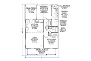 Cabin Style House Plan - 2 Beds 2 Baths 1055 Sq/Ft Plan #1116-27 Floor 