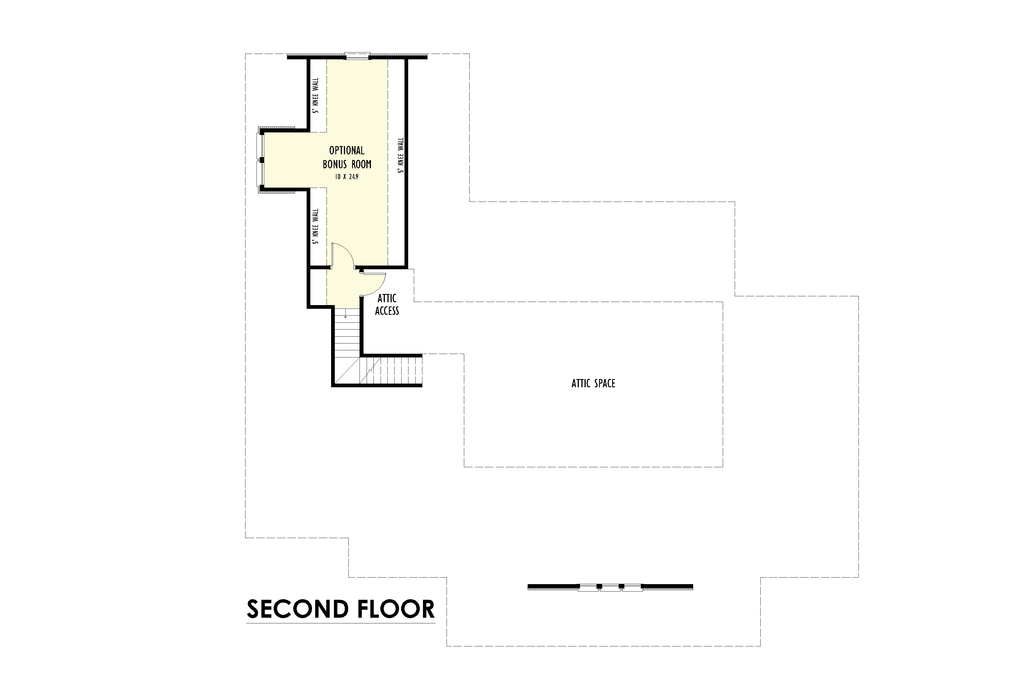 Floor Plan - Upper Floor for Farmhouse House Plan #1092-72 - 3 bed, 3.5 bath