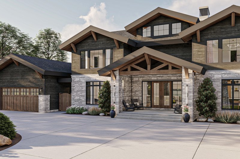 Dream House Plan - Exterior - Other Elevation 2 for Craftsman House Plan #455-627 - 4 bed, 4.5 bath