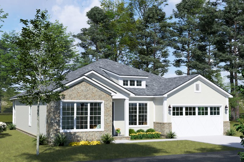 Home Plan - Exterior - Other Elevation 1 for Cottage House Plan #513-2422 - 4 bed, 2.5 bath