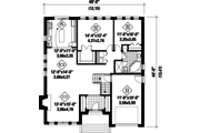 Contemporary Style House Plan - 2 Beds 1 Baths 1406 Sq/Ft Plan #25-4315 