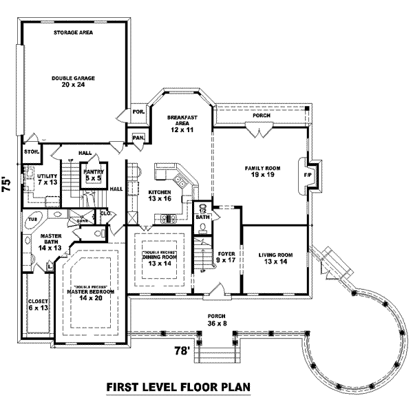 European Floor Plan - Main Floor Plan #81-1567