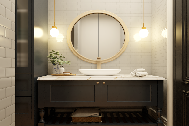 House Blueprint - Interior - Master Bathroom 1 for Barndominium House Plan #1064-423 - 3 bed, 3.5 bath