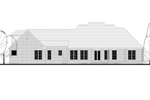 Exterior - Rear Elevation for European House Plan #430-128 - 4 bed, 3 bath