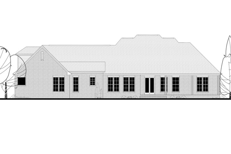 Dream House Plan - Exterior - Rear Elevation for European House Plan #430-128 - 4 bed, 3 bath