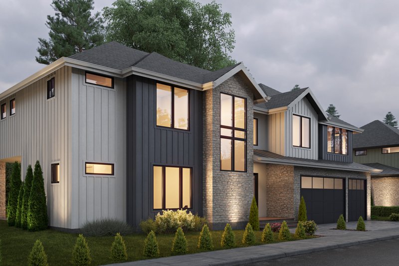 Architectural House Design - Exterior - Other Elevation 1 for Contemporary House Plan #1066-205 - 5 bed, 4.5 bath