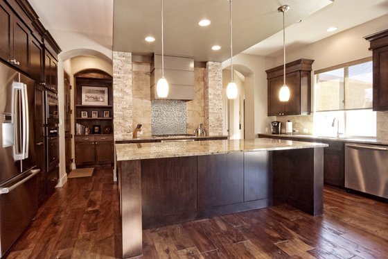 Interior - Kitchen 1 for Mediterranean House Plan #80-221 - 5 bed, 4 bath