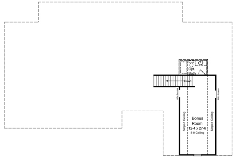 Dream House Plan - Floor Plan - Upper Floor for Southern House Plan #21-177 - 3 bed, 3 bath