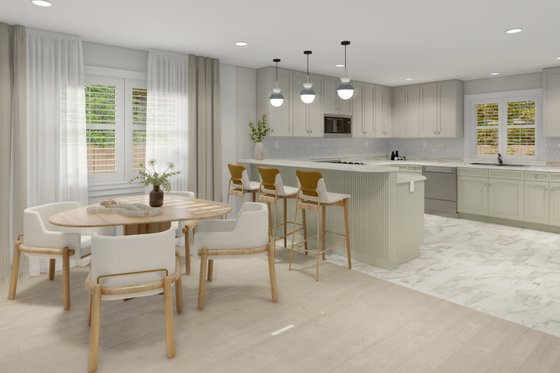 Interior - Kitchen for Ranch House Plan #1060-22 - 5 bed, 3 bath