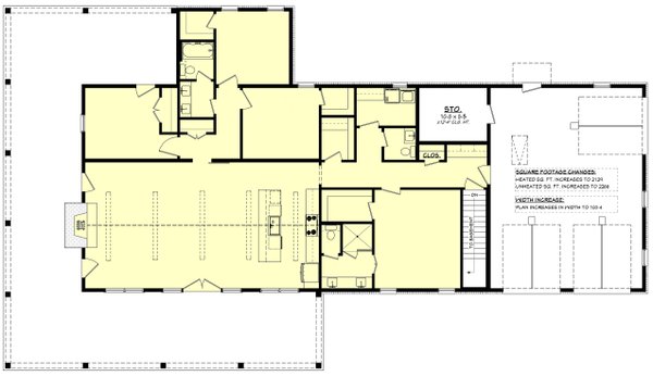 House Blueprint - Floor Plan - Other Floor for Barndominium House Plan #430-434 - 4 bed, 2.5 bath