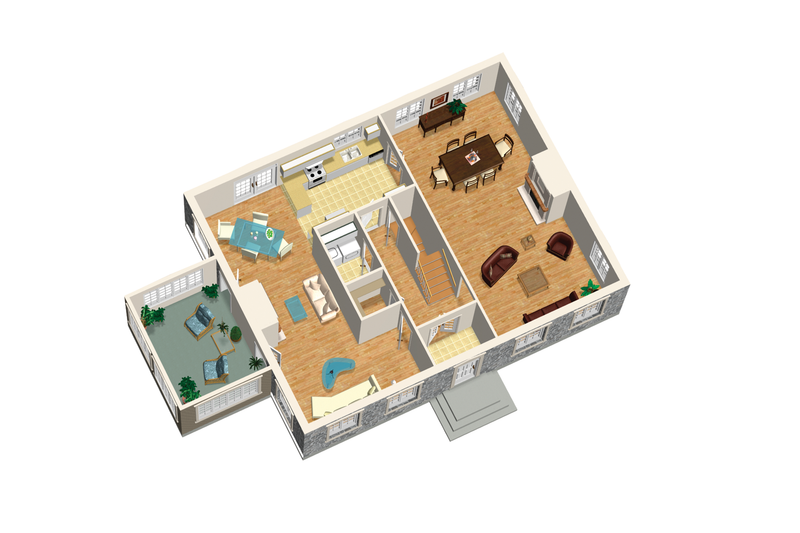 House Plan Design - Floor Plan - Main Floor 1 for Country House Plan #25-4683 - 3 bed, 2 bath